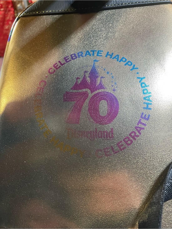NWOT Disney Parks Loungefly  Disneyland 70th Anniversary G- Metallic Mini B-Pack main image 9